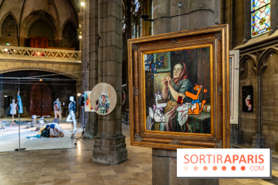 Exposition street-art et mode gratuit dans une chapelle à Paris : à la Croisée des Arts - photos - A7C09040