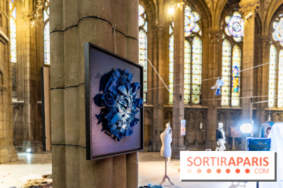Exposition street-art et mode gratuit dans une chapelle à Paris : à la Croisée des Arts - photos - A7C09036