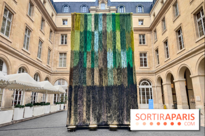 Art Basel Paris 2025 : une installation textile installée dans la cour de l'Hôtel de la Marine - fotor 1760090357522