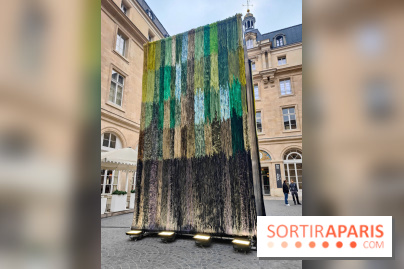 Art Basel Paris 2025 : une installation textile installée dans la cour de l'Hôtel de la Marine - fotor 1760090416841