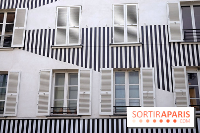 Daniel Buren et Miles Greenberg, nos photos de l'expo au Reiffers Art Inititiatives à Paris 