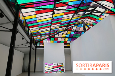 Daniel Buren et Miles Greenberg, nos photos de l'expo au Reiffers Art Inititiatives à Paris