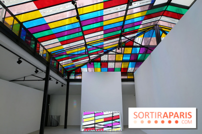 Daniel Buren et Miles Greenberg, nos photos de l'expo au Reiffers Art Inititiatives à Paris