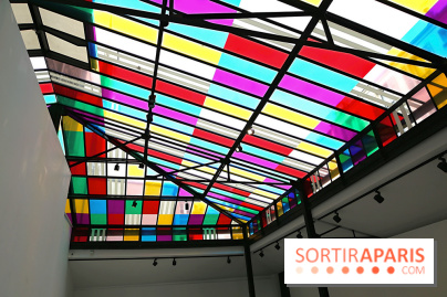 Daniel Buren et Miles Greenberg, nos photos de l'expo au Reiffers Art Inititiatives à Paris 