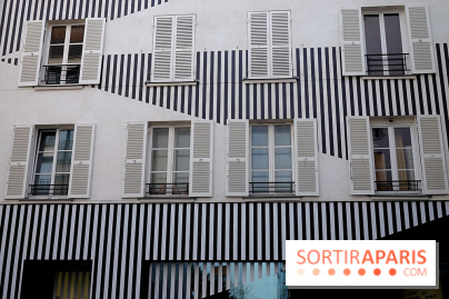 Daniel Buren et Miles Greenberg, nos photos de l'expo au Reiffers Art Inititiatives à Paris 