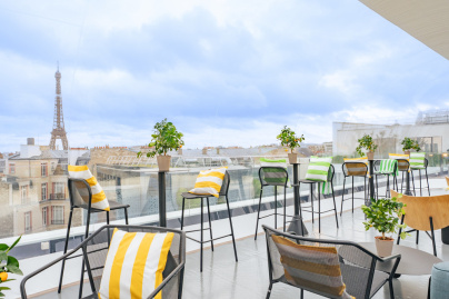 Un hiver ensoleillé au sommet de Paris