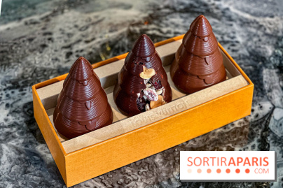 Bûche et chocolats de Noël 2025 de Louis Vuitton par Maxime Frédéric