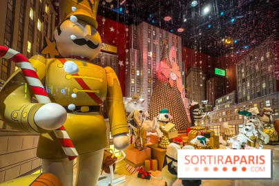 Les vitrines de Noël du Printemps Haussmann à Paris 2025 avec Diane Kruger, les photos