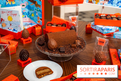 Bûche de Noël et créations de fête de Chapon 2025 - A7C07431