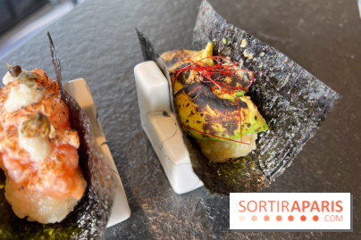 Nobisan - Temaki avocat flambé, temaki saumon flambé