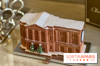 La Bûche de Noël 2025 de l'Hôtel de Crillon par Matthieu Carlin : le palace ... à croquer !