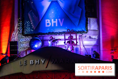 Inauguration des vitrines de Noël du BHV Marais à Paris 2025 avec Vincent Niclo et Vitaa - photos - A7C01340