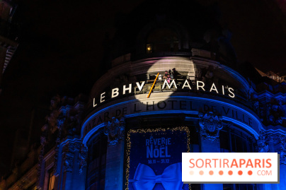 Inauguration des vitrines de Noël du BHV Marais à Paris 2025 avec Vincent Niclo et Vitaa - photos