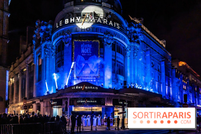 Inauguration des vitrines de Noël du BHV Marais à Paris 2025 avec Vincent Niclo et Vitaa - photos - A7C01382