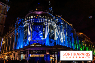 Inauguration des vitrines de Noël du BHV Marais à Paris 2025 avec Vincent Niclo et Vitaa - photos - A7C01396