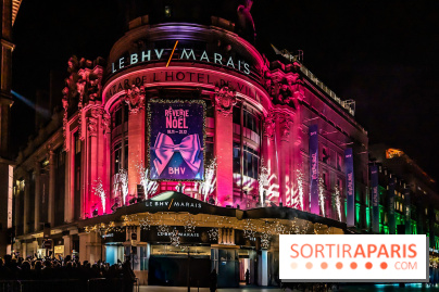Inauguration des vitrines de Noël du BHV Marais à Paris 2025 avec Vincent Niclo et Vitaa - photos - A7C01468