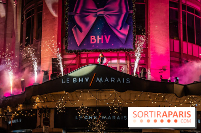 Inauguration des vitrines de Noël du BHV Marais à Paris 2025 avec Vincent Niclo et Vitaa - photos - A7C01487