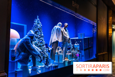 Inauguration des vitrines de Noël du BHV Marais à Paris 2025 avec Vincent Niclo et Vitaa - photos - A7C01497