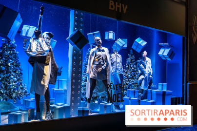 Inauguration des vitrines de Noël du BHV Marais à Paris 2025 avec Vincent Niclo et Vitaa - photos - A7C01500