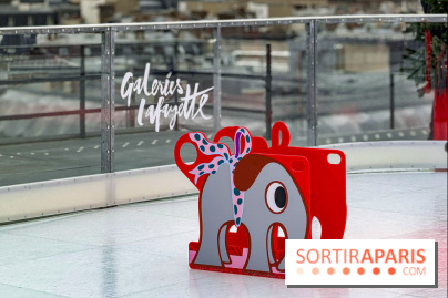 Noël 2025 aux Galeries Lafayette Haussmann : une patinoire éphémère sur les toits de Paris - IMG 3667