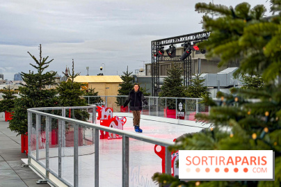 Noël 2025 aux Galeries Lafayette Haussmann : une patinoire éphémère sur les toits de Paris