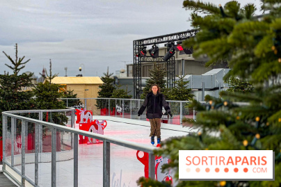 Noël 2025 aux Galeries Lafayette Haussmann : une patinoire éphémère sur les toits de Paris