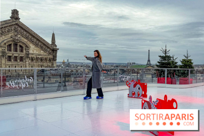 Noël 2025 aux Galeries Lafayette Haussmann : une patinoire éphémère sur les toits de Paris