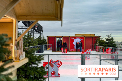 Noël 2025 aux Galeries Lafayette Haussmann : une patinoire éphémère sur les toits de Paris