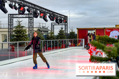 Noël 2025 aux Galeries Lafayette Haussmann : une patinoire éphémère sur les toits de Paris