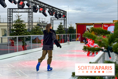 Noël 2025 aux Galeries Lafayette Haussmann : une patinoire éphémère sur les toits de Paris