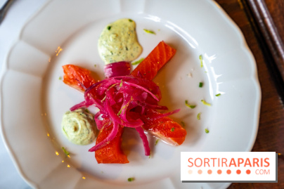 Le petit bouillon de la gare à Asnières-sur-Seine - photos - gravlax de truite