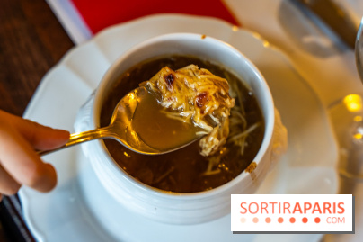 Le petit bouillon de la gare à Asnières-sur-Seine - photos - soupe à l'oignon