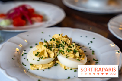 Le petit bouillon de la gare à Asnières-sur-Seine - photos - oeufs mimosa