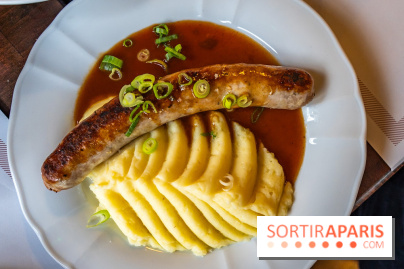 Le petit bouillon de la gare à Asnières-sur-Seine - photos - purée saucisse
