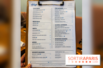 Ukiyo Ramen à Paris - menu - carte