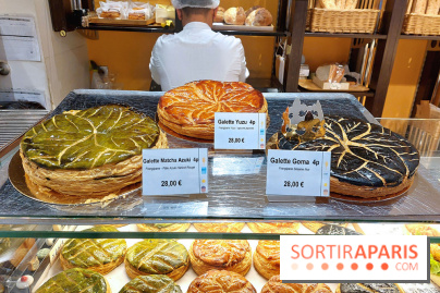 Aki Boulangerie : nos photos de sa galette des rois au sésame noir - Galette Aki Boulangerie 5