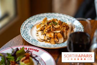 Club Cochon l'Auberge, le bistrot français Paris 9e - salade de champignons