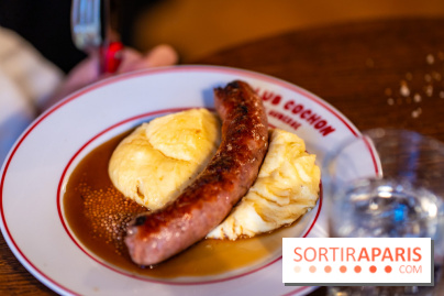 Club Cochon l'Auberge, le bistrot français Paris 9e - saucisse purée