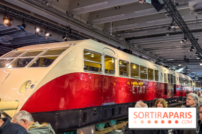 Salon Rétromobile 2026 à Paris - train Bugatti