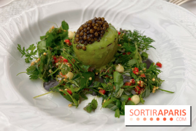 La Véranda, La Réserve Hôtel & Spa - Saumon brulé, taboulé, caviar 
