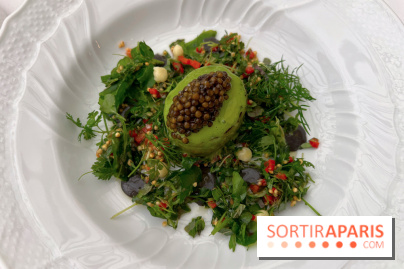 La Véranda, La Réserve Hôtel & Spa - Saumon brulé, taboulé, caviar 