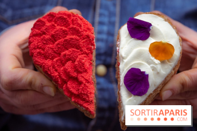 Saint-Valentin 2026 : les cœurs pâtissiers de Maison Aleph - photos - demi coeur