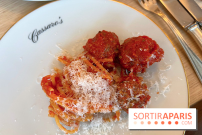 Cassaro's - Spaghetti meatballs