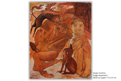 À Paris, Yoyo Maeght dévoile son nouveau coup de cœur artistique : le peintre Sergiu Ciochina. 