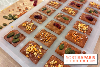 Atelier fabrication de tablettes Mon Jardin Chocolaté