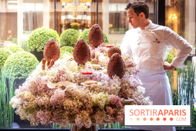 L'Oeuf de Pâques floral du George V Paris 2026 par Michael Bartocetti - les photos  - William Renaud