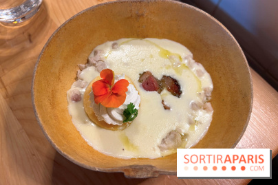 Leriche - Velouté d'igname, porc boucané