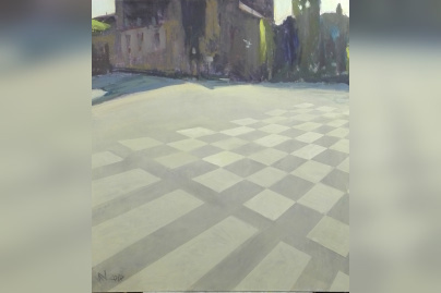 Souffle de fer - Утро в латинском  квартале 2017. 122 х 110 акр