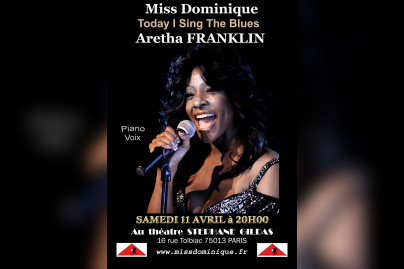 Miss Dominique en concert à Paris : hommages à Aretha Franklin et Ella Fitzgerald - AFFICHE11 AVRIL OK copie