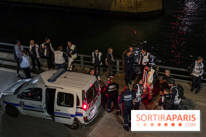 Simulation géante des pompiers de Paris sur les quais parisiens